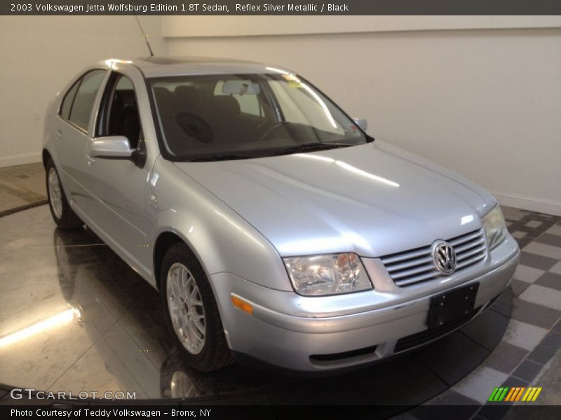 Reflex Silver Metallic / Black 2003 Volkswagen Jetta Wolfsburg Edition 1.8T Sedan