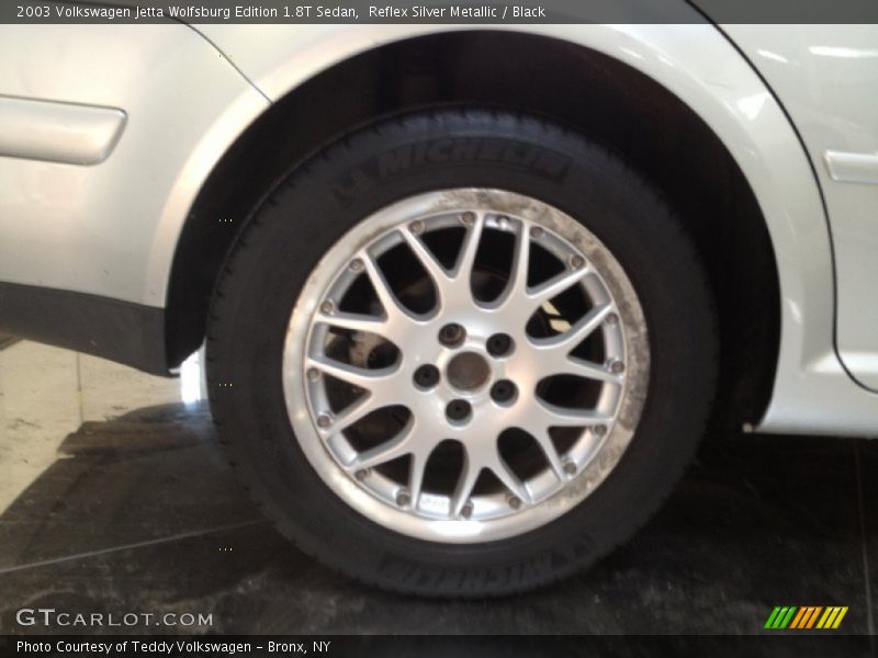 Reflex Silver Metallic / Black 2003 Volkswagen Jetta Wolfsburg Edition 1.8T Sedan