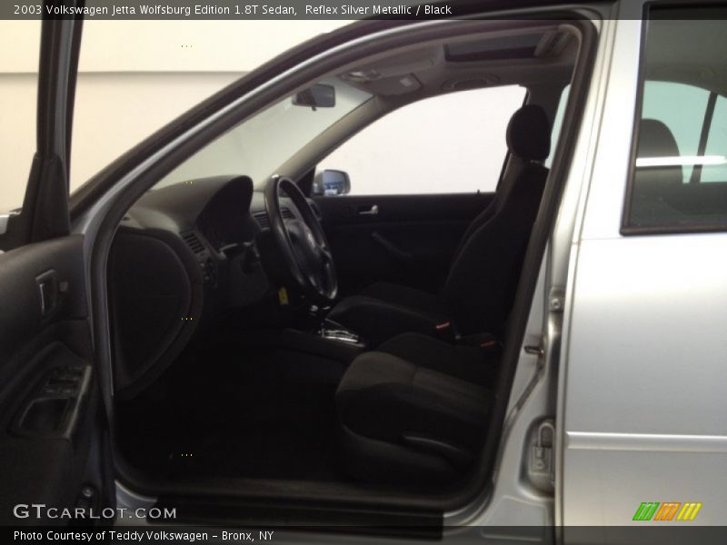 Reflex Silver Metallic / Black 2003 Volkswagen Jetta Wolfsburg Edition 1.8T Sedan