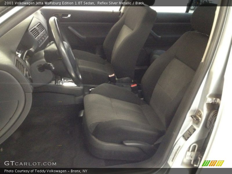 Reflex Silver Metallic / Black 2003 Volkswagen Jetta Wolfsburg Edition 1.8T Sedan