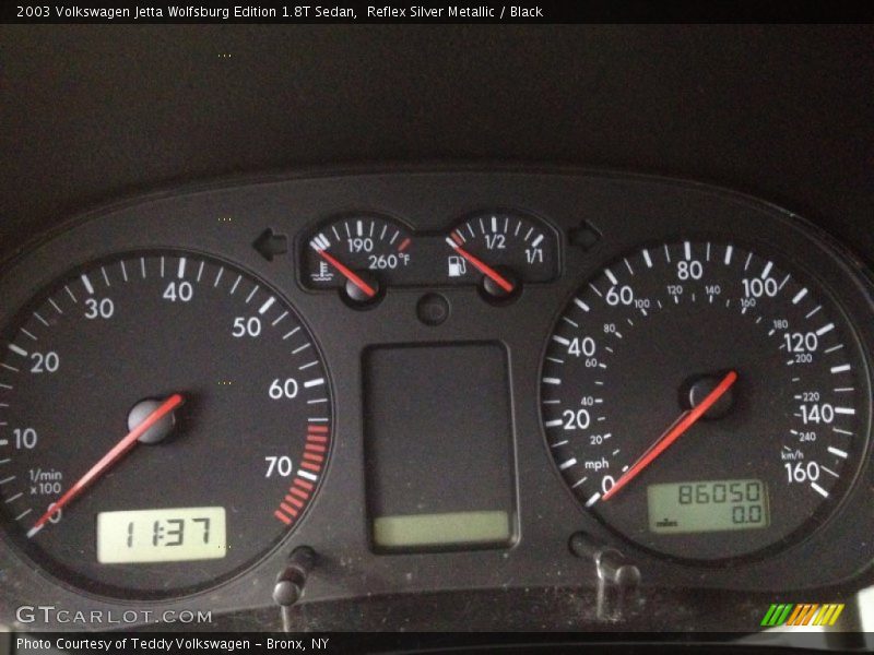 Reflex Silver Metallic / Black 2003 Volkswagen Jetta Wolfsburg Edition 1.8T Sedan