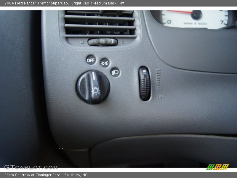 Controls of 2004 Ranger Tremor SuperCab