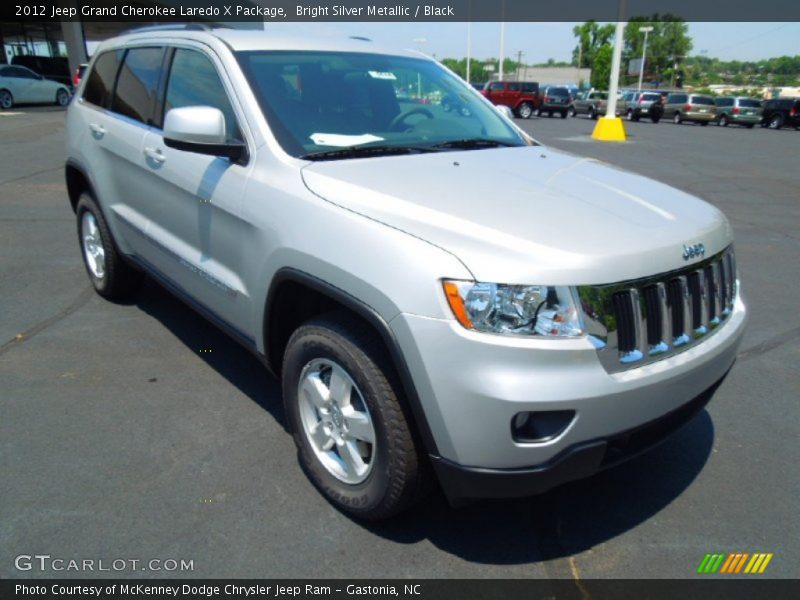 Bright Silver Metallic / Black 2012 Jeep Grand Cherokee Laredo X Package