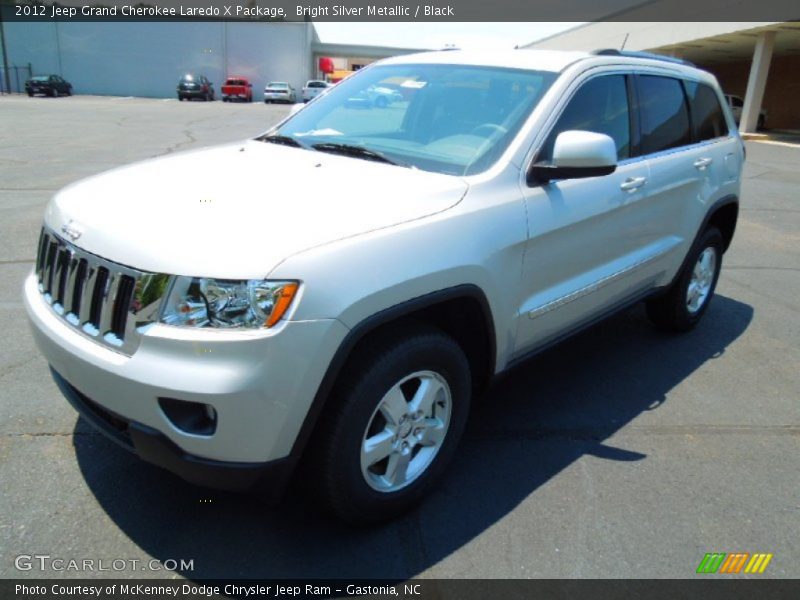 Bright Silver Metallic / Black 2012 Jeep Grand Cherokee Laredo X Package