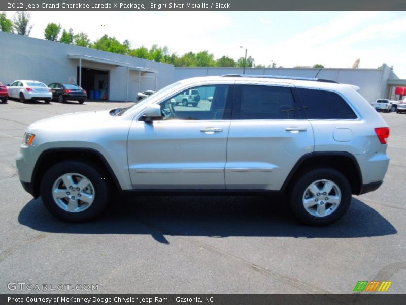 Bright Silver Metallic / Black 2012 Jeep Grand Cherokee Laredo X Package