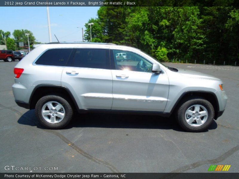 Bright Silver Metallic / Black 2012 Jeep Grand Cherokee Laredo X Package