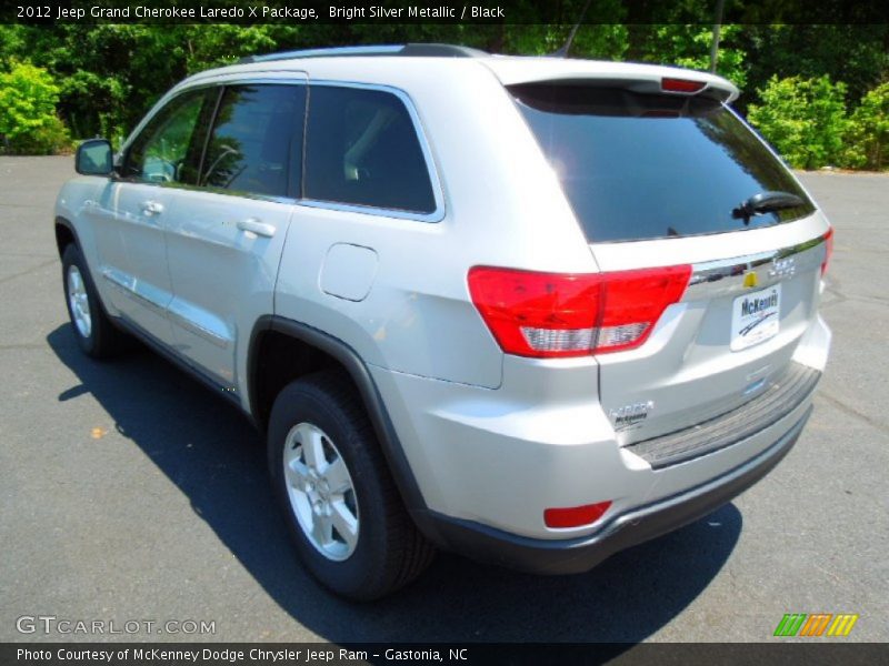 Bright Silver Metallic / Black 2012 Jeep Grand Cherokee Laredo X Package
