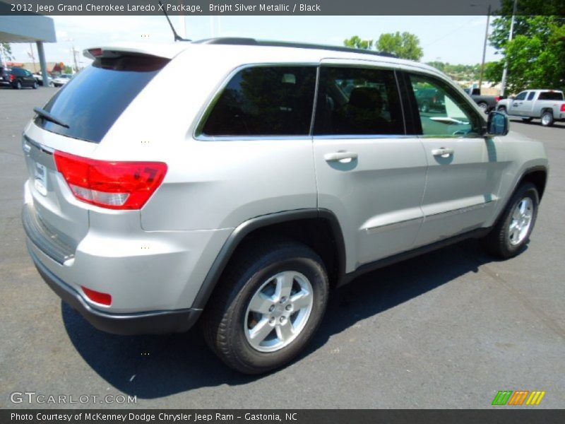 Bright Silver Metallic / Black 2012 Jeep Grand Cherokee Laredo X Package
