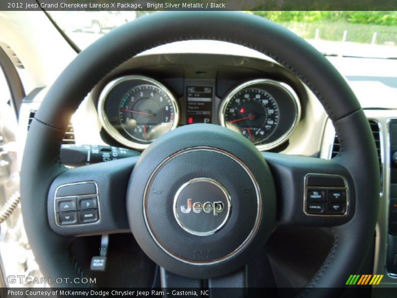 Bright Silver Metallic / Black 2012 Jeep Grand Cherokee Laredo X Package
