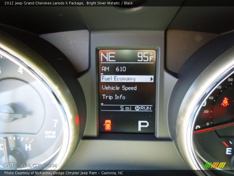 Bright Silver Metallic / Black 2012 Jeep Grand Cherokee Laredo X Package