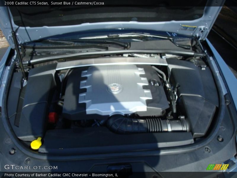 Sunset Blue / Cashmere/Cocoa 2008 Cadillac CTS Sedan