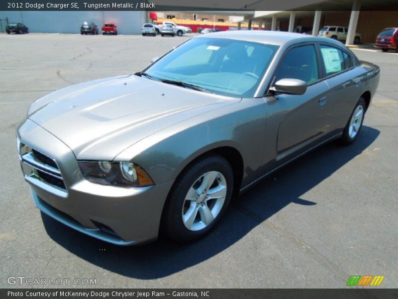 Tungsten Metallic / Black 2012 Dodge Charger SE