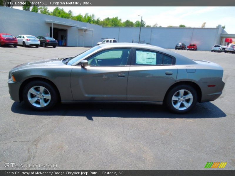 Tungsten Metallic / Black 2012 Dodge Charger SE