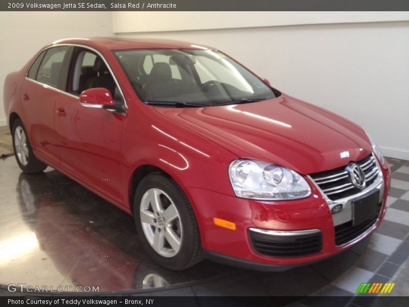 Salsa Red / Anthracite 2009 Volkswagen Jetta SE Sedan