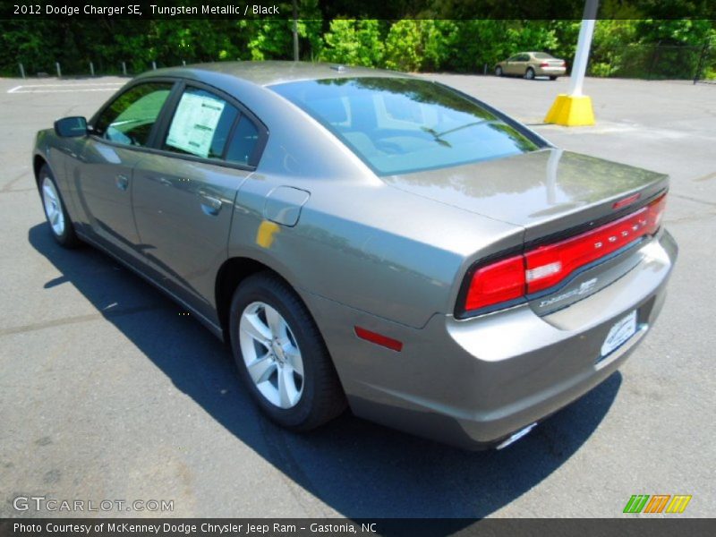Tungsten Metallic / Black 2012 Dodge Charger SE
