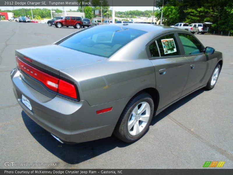 Tungsten Metallic / Black 2012 Dodge Charger SE