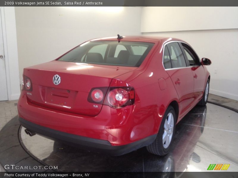 Salsa Red / Anthracite 2009 Volkswagen Jetta SE Sedan