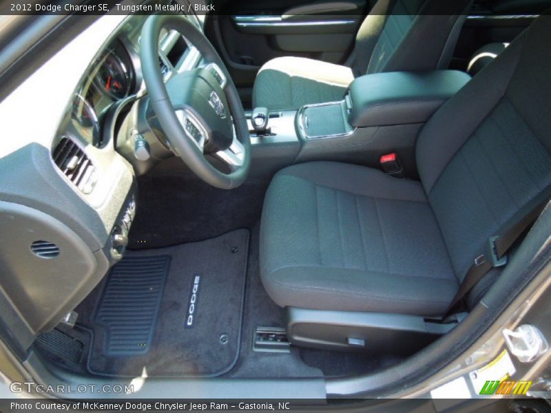 Tungsten Metallic / Black 2012 Dodge Charger SE