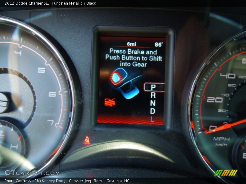 Controls of 2012 Charger SE
