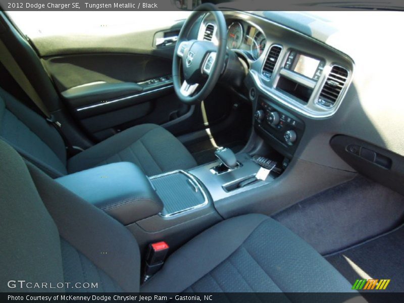 Tungsten Metallic / Black 2012 Dodge Charger SE