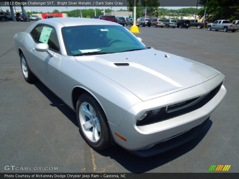 Bright Silver Metallic / Dark Slate Gray 2012 Dodge Challenger SXT