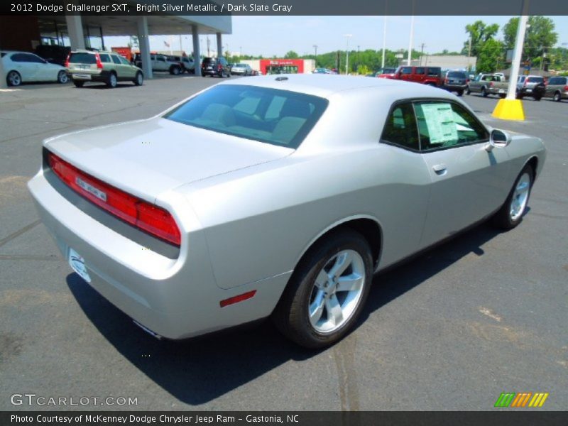 Bright Silver Metallic / Dark Slate Gray 2012 Dodge Challenger SXT