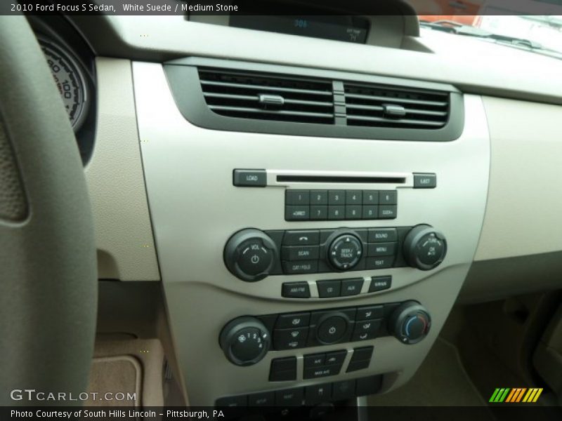 White Suede / Medium Stone 2010 Ford Focus S Sedan