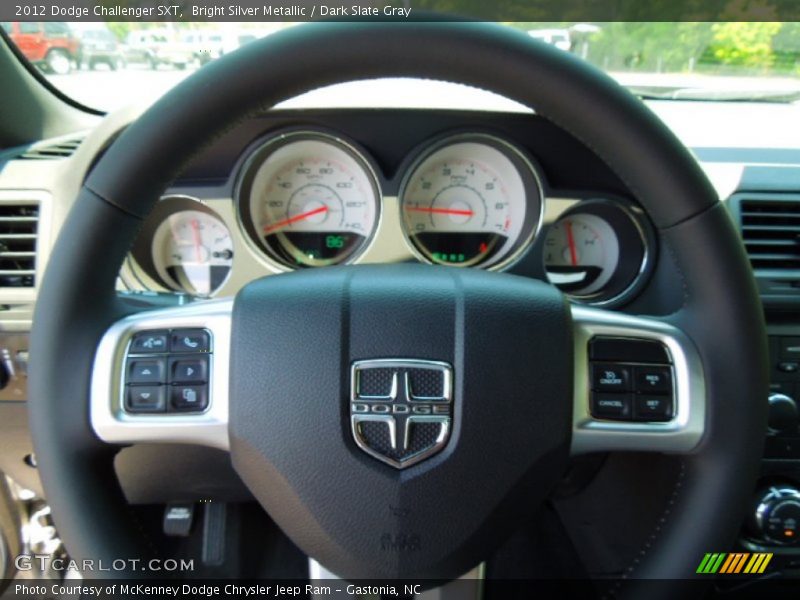 Bright Silver Metallic / Dark Slate Gray 2012 Dodge Challenger SXT