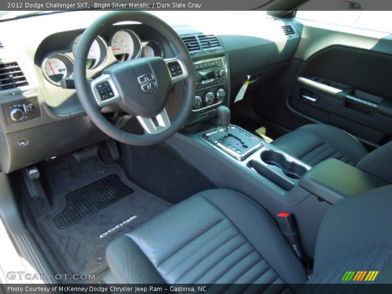 Bright Silver Metallic / Dark Slate Gray 2012 Dodge Challenger SXT