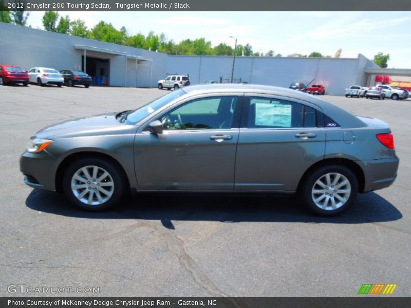 Tungsten Metallic / Black 2012 Chrysler 200 Touring Sedan