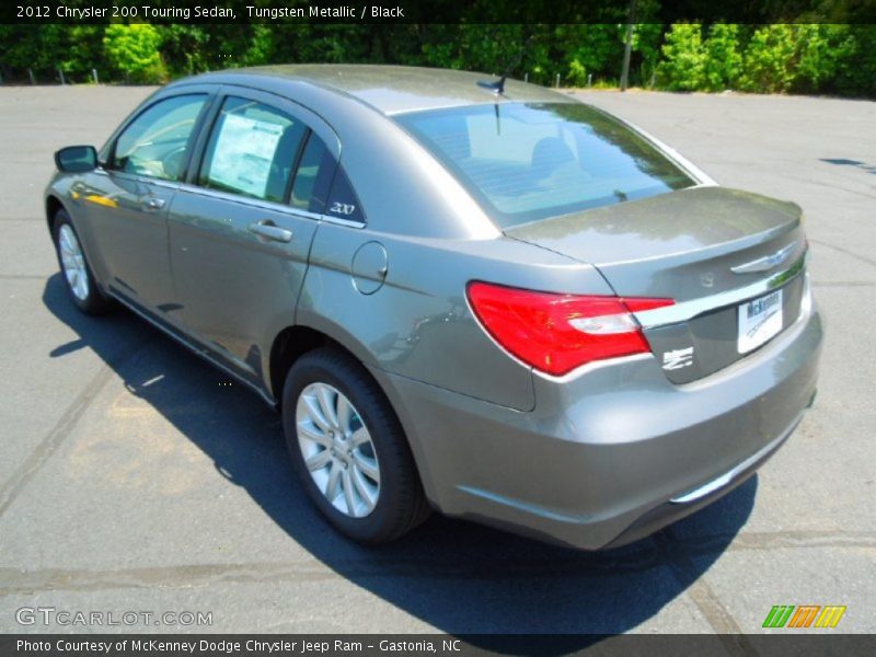 Tungsten Metallic / Black 2012 Chrysler 200 Touring Sedan
