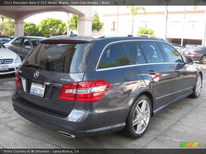 Steel Grey Metallic / Black 2011 Mercedes-Benz E 350 4Matic Wagon