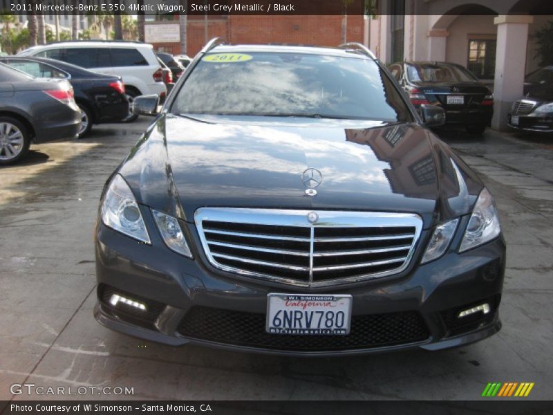 Steel Grey Metallic / Black 2011 Mercedes-Benz E 350 4Matic Wagon