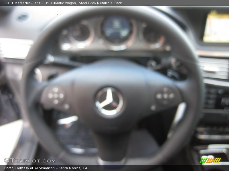 Steel Grey Metallic / Black 2011 Mercedes-Benz E 350 4Matic Wagon