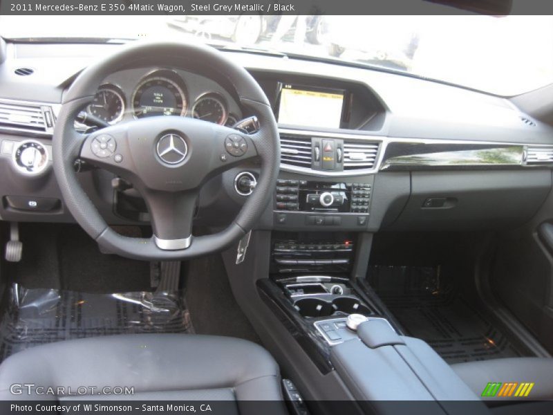 Steel Grey Metallic / Black 2011 Mercedes-Benz E 350 4Matic Wagon