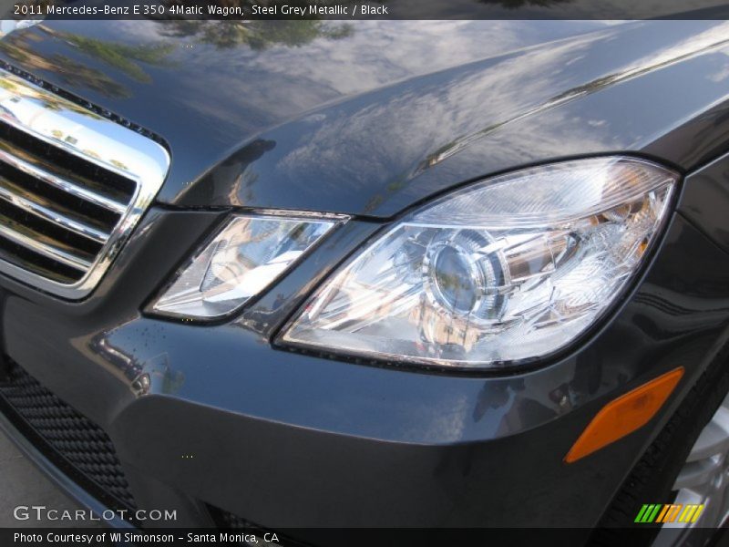 Steel Grey Metallic / Black 2011 Mercedes-Benz E 350 4Matic Wagon