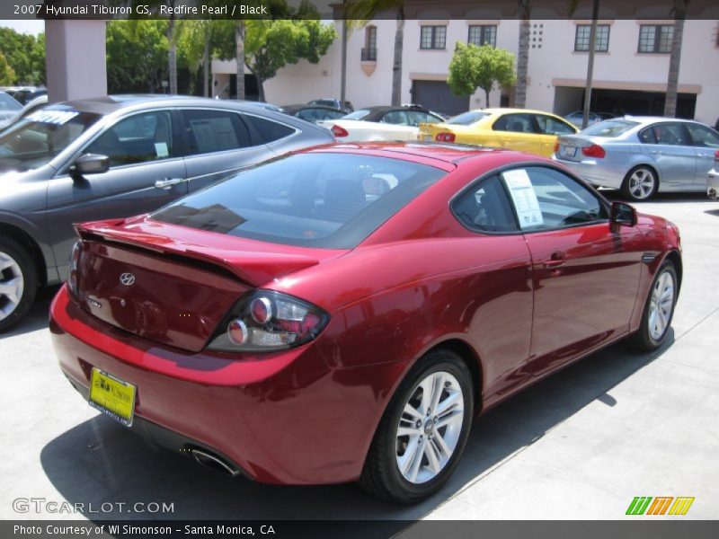 Redfire Pearl / Black 2007 Hyundai Tiburon GS
