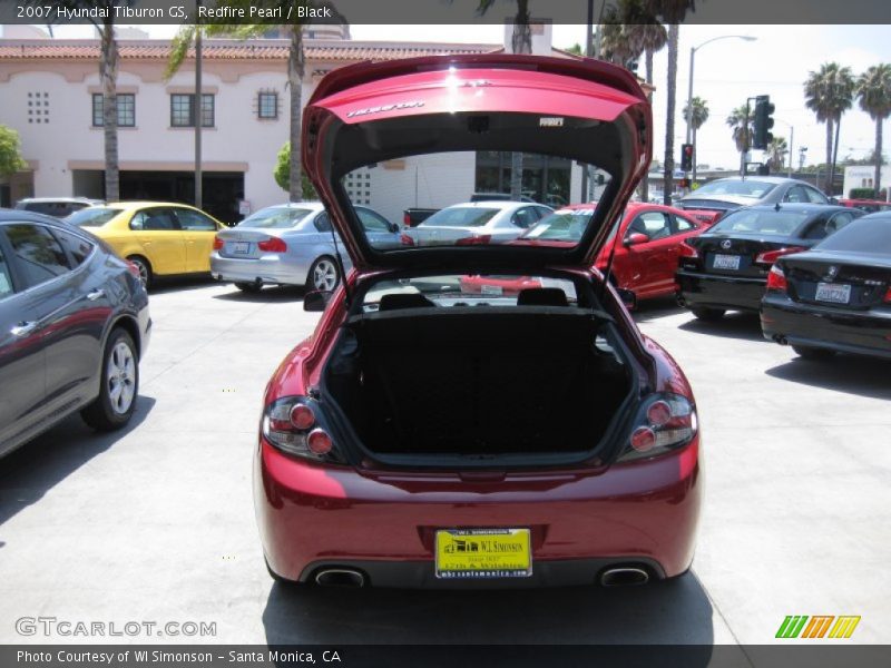 Redfire Pearl / Black 2007 Hyundai Tiburon GS