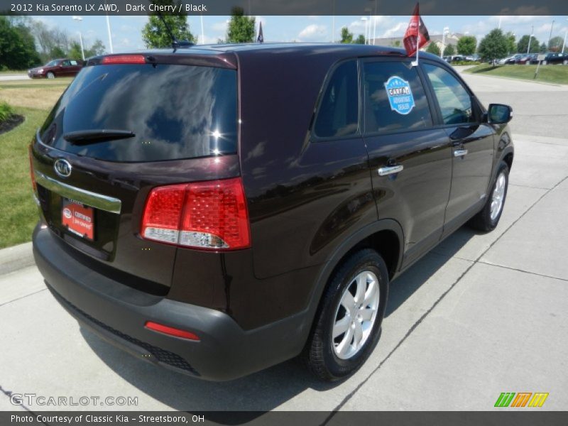 Dark Cherry / Black 2012 Kia Sorento LX AWD