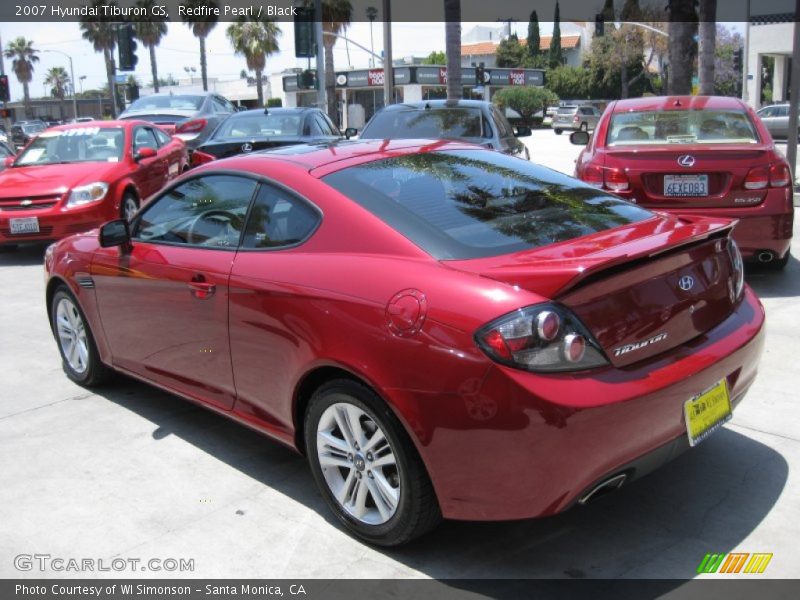 Redfire Pearl / Black 2007 Hyundai Tiburon GS
