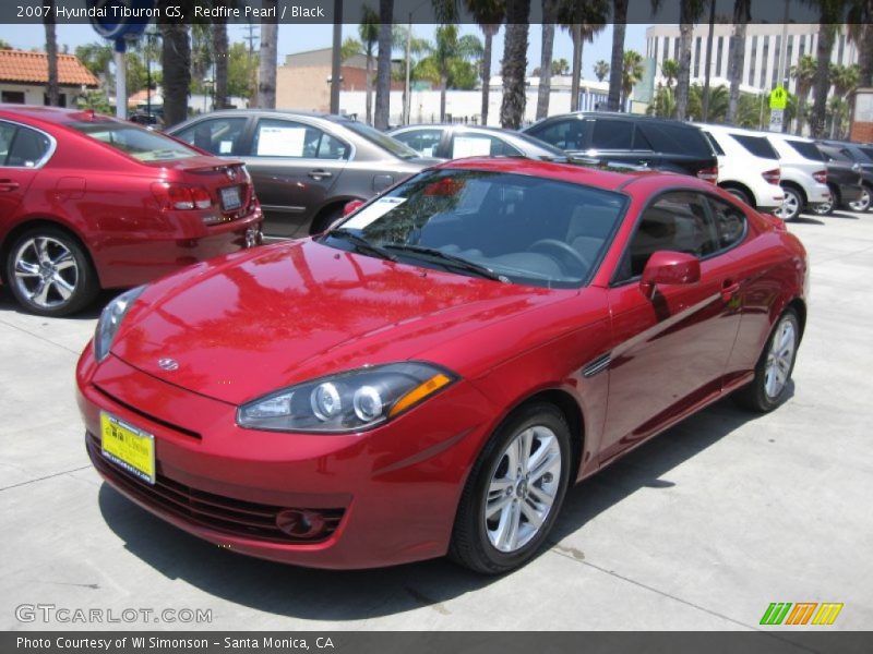Redfire Pearl / Black 2007 Hyundai Tiburon GS