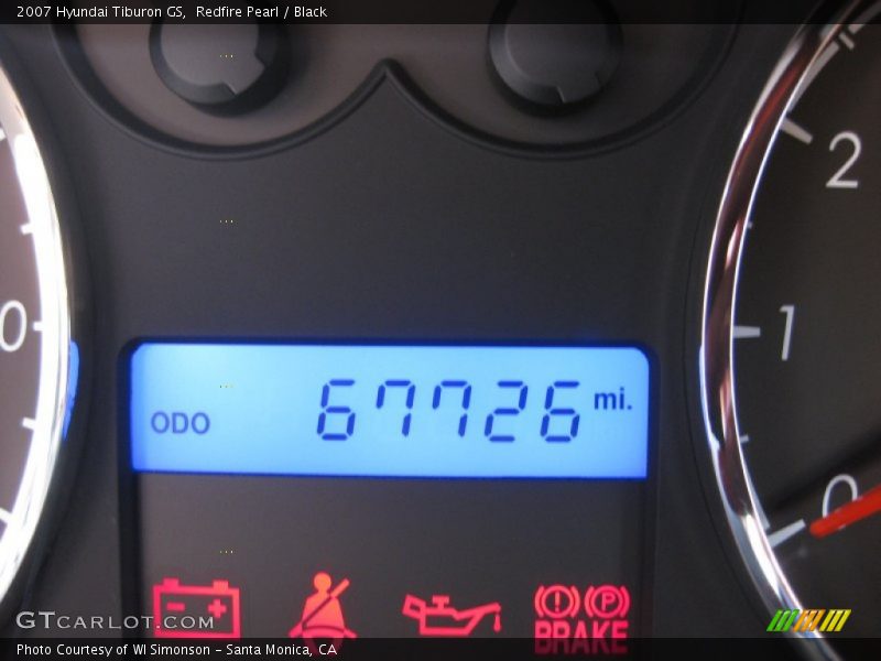 Redfire Pearl / Black 2007 Hyundai Tiburon GS
