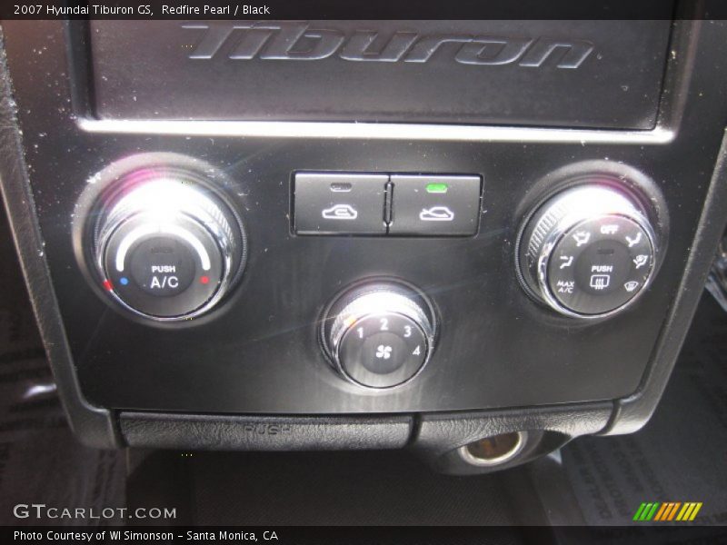 Redfire Pearl / Black 2007 Hyundai Tiburon GS