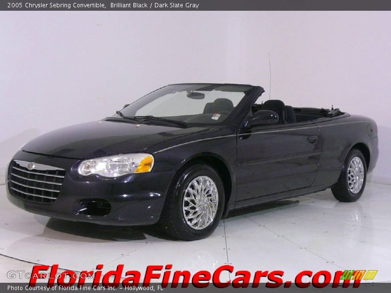 Brilliant Black / Dark Slate Gray 2005 Chrysler Sebring Convertible