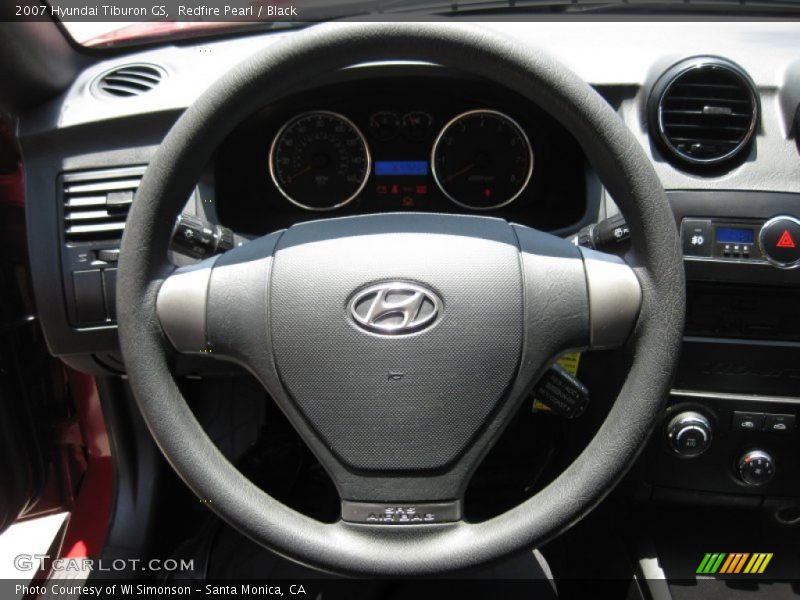 Redfire Pearl / Black 2007 Hyundai Tiburon GS