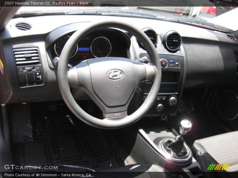 Redfire Pearl / Black 2007 Hyundai Tiburon GS