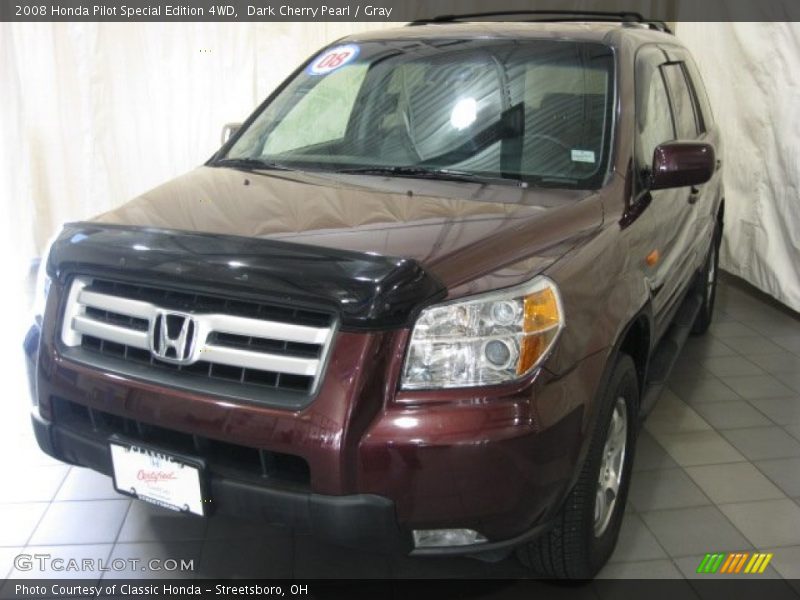 Dark Cherry Pearl / Gray 2008 Honda Pilot Special Edition 4WD