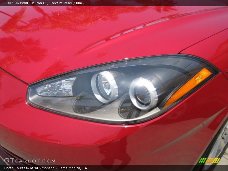 Redfire Pearl / Black 2007 Hyundai Tiburon GS
