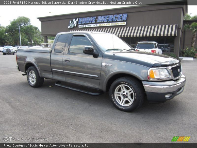 Dark Shadow Grey Metallic / Medium Graphite Grey 2003 Ford F150 Heritage Edition Supercab