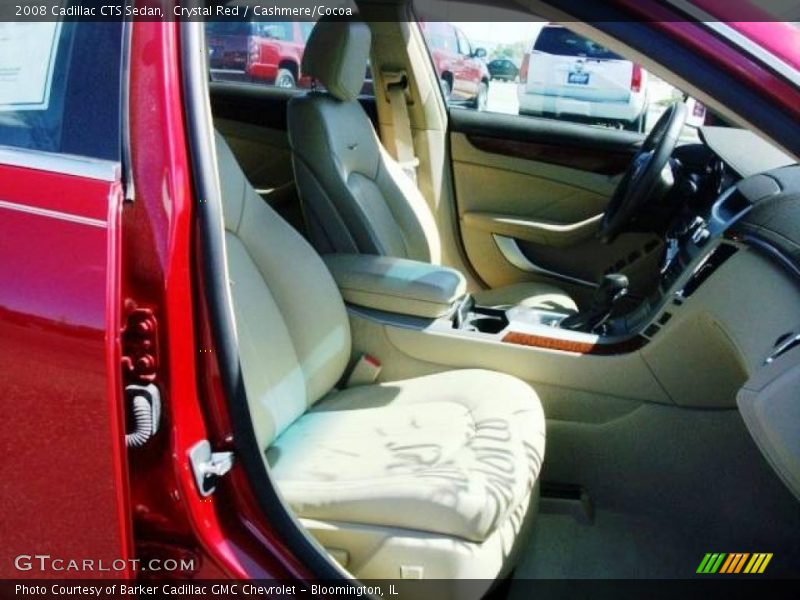 Crystal Red / Cashmere/Cocoa 2008 Cadillac CTS Sedan